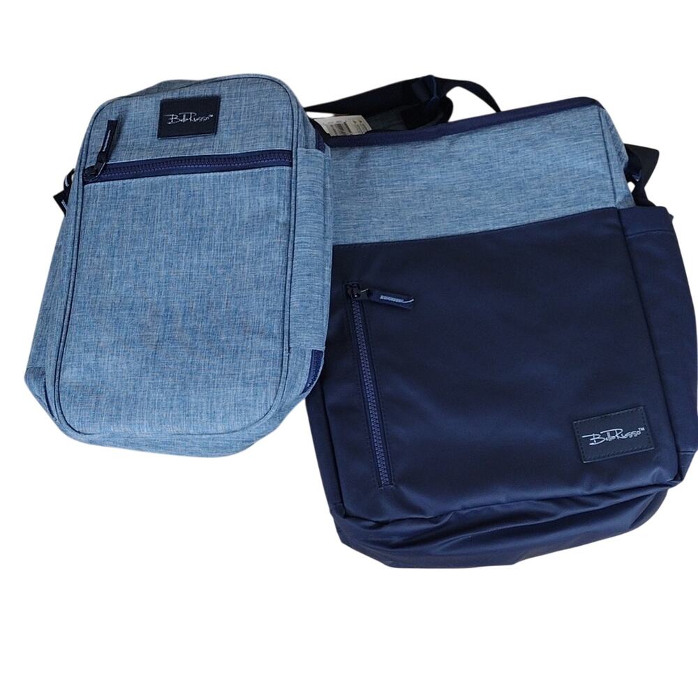 NWT Bella Russo Bag Set Blue Tote Backpack Cooler Lunchbox Utility Unisex